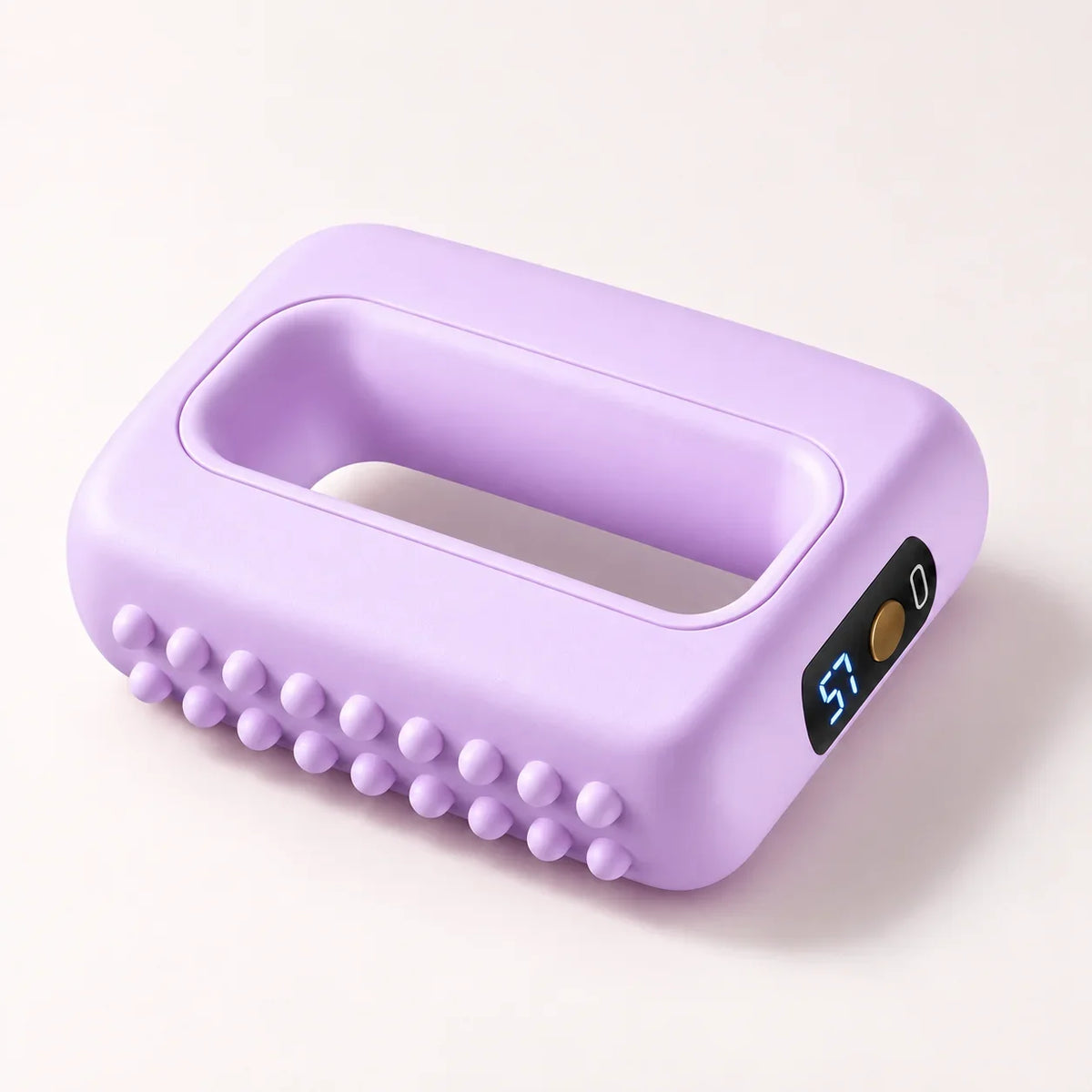 Lavender Purple ring massager in an angled product view